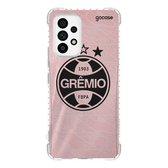 Capinha para celular  Grêmio - Outubro Rosa 2025 Escudo