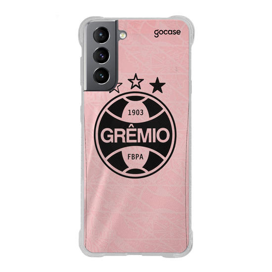 Capinha para celular  Grêmio - Outubro Rosa 2025 Escudo