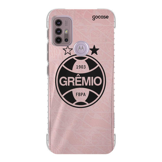 Capinha para celular  Grêmio - Outubro Rosa 2025 Escudo