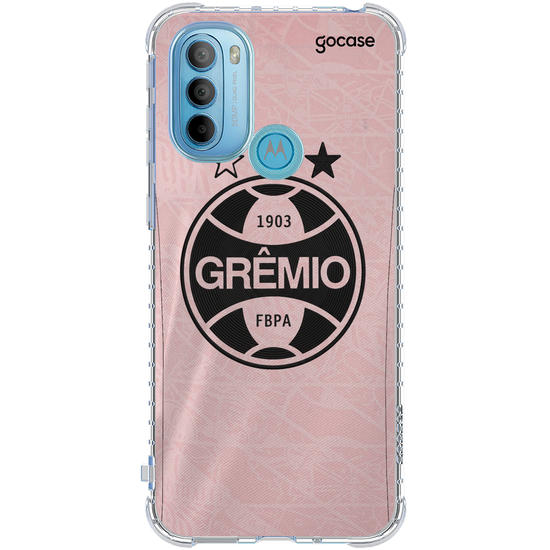 Capinha para celular  Grêmio - Outubro Rosa 2025 Escudo