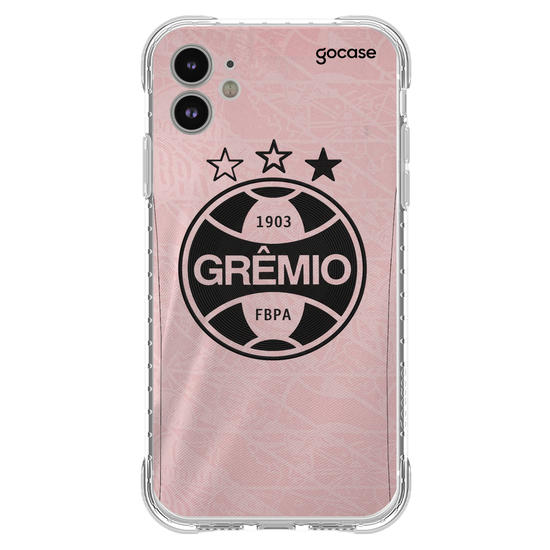 Capinha para celular  Grêmio - Outubro Rosa 2025 Escudo