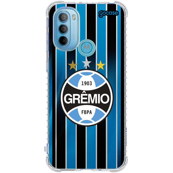 Capinha para celular  Gremio Uniforme 1 2026 Escudo