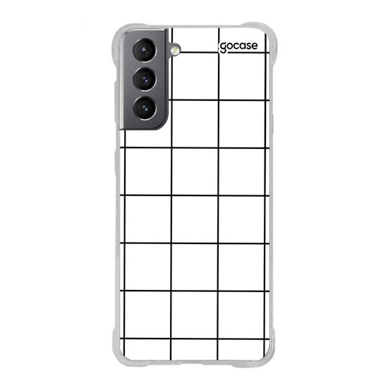 Capinha para celular Grid Lines - Branco
