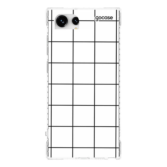 Capinha para celular Grid Lines - Branco