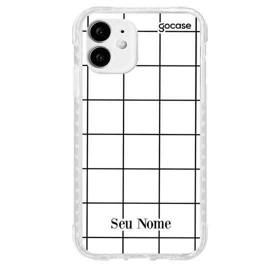Capinha para celular Grid Lines - Branco