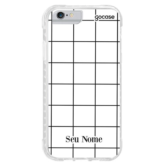 Capinha para celular Grid Lines - Branco