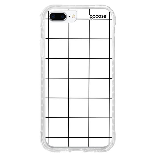 Capinha para celular Grid Lines - Branco