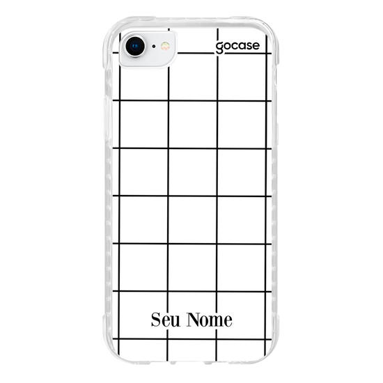 Capinha para celular Grid Lines - Branco