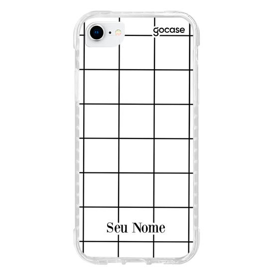 Capinha para celular Grid Lines - Branco