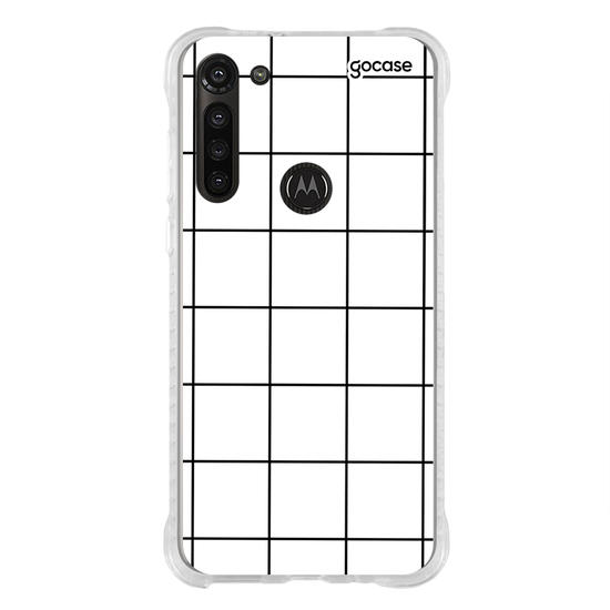 Capinha para celular Grid Lines - Branco