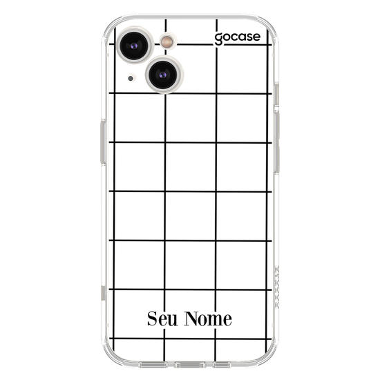 Capinha para celular Grid Lines - Branco