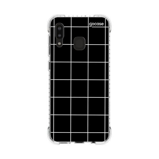 Capinha para celular Grid Lines - Preto