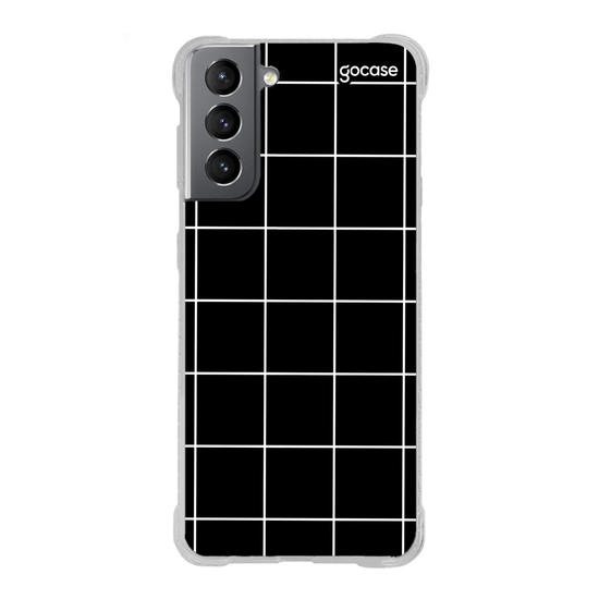 Capinha para celular Grid Lines - Preto