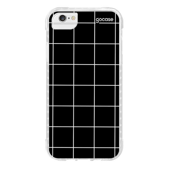 Capinha para celular Grid Lines - Preto