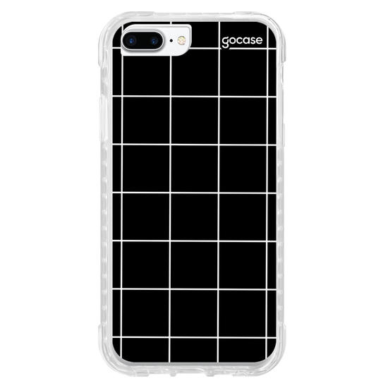 Capinha para celular Grid Lines - Preto