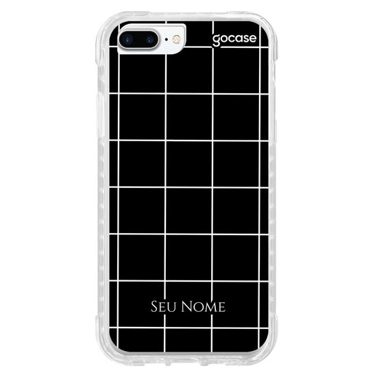 Capinha para celular Grid Lines - Preto