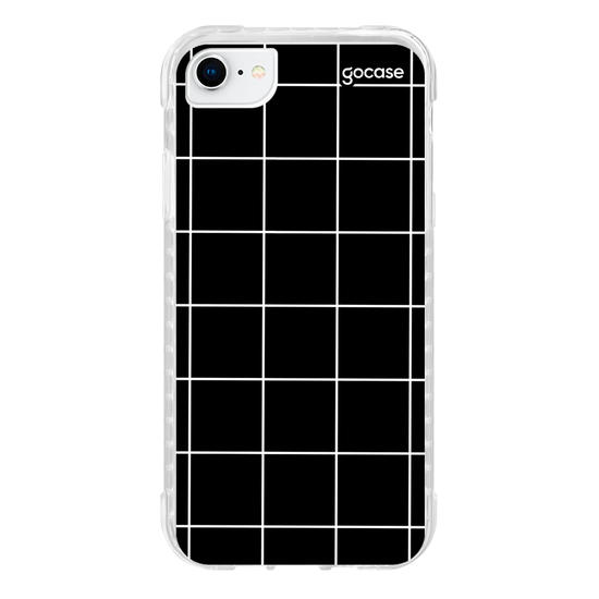 Capinha para celular Grid Lines - Preto