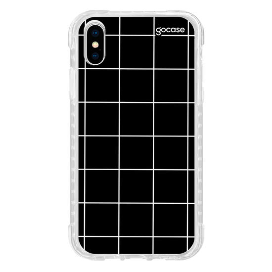 Capinha para celular Grid Lines - Preto