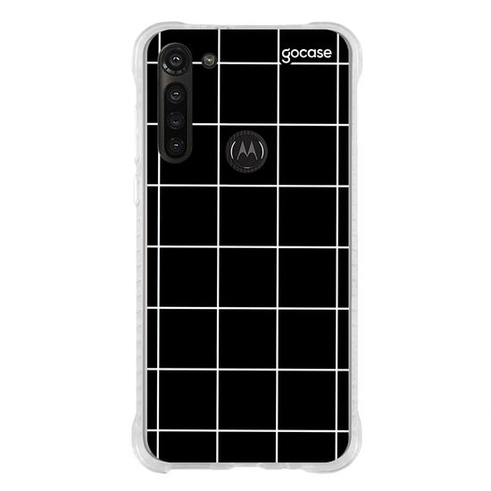 Capinha para celular Grid Lines - Preto