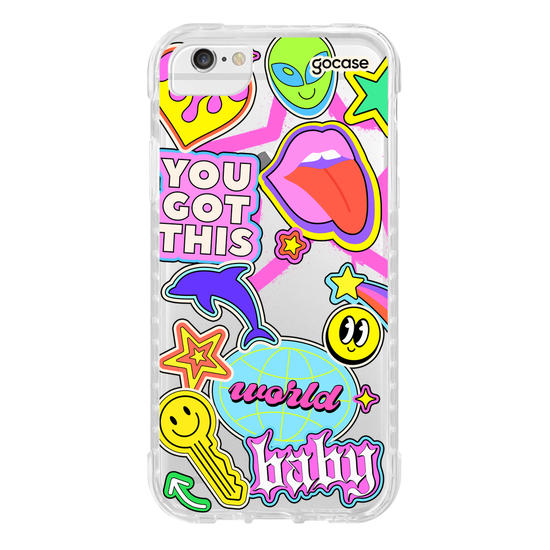 Capinha para celular Groovy Club Stickers
