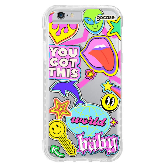 Capinha para celular Groovy Club Stickers
