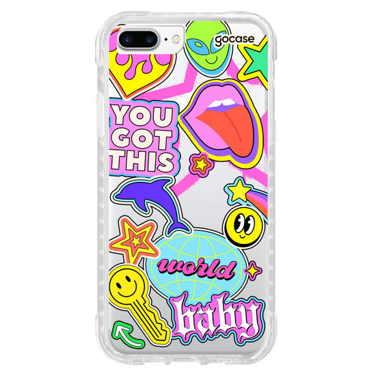 Capinha para celular Groovy Club Stickers