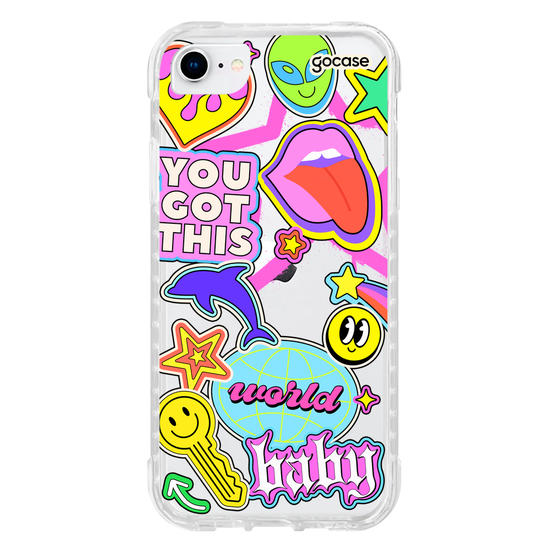 Capinha para celular Groovy Club Stickers