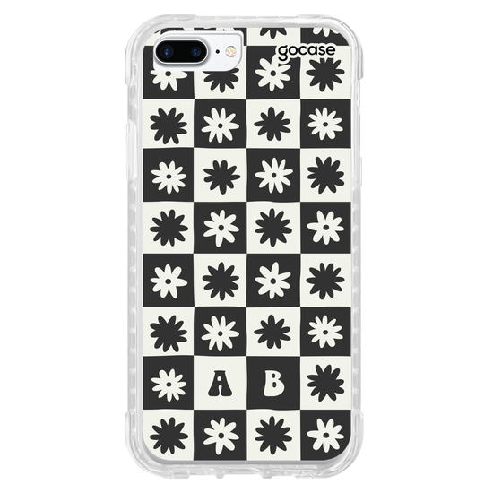 Capinha para celular  Groovy Floral Inicial