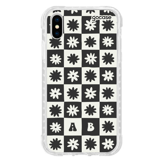 Capinha para celular  Groovy Floral Inicial