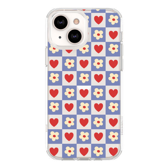 Groovy Flowers & Hearts Phone Case