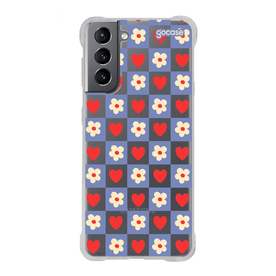 Capinha para celular  Groovy Flowers & Hearts