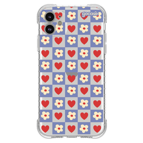 Capinha para celular  Groovy Flowers & Hearts