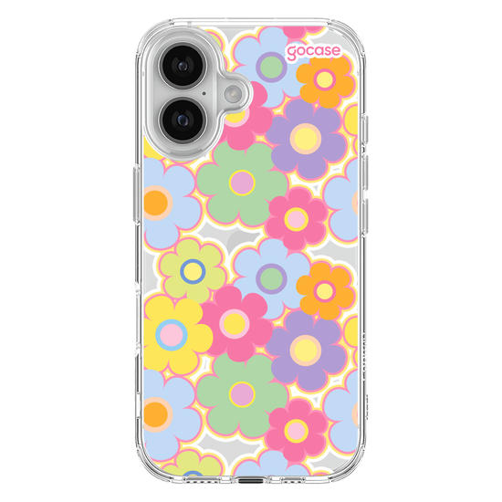 Capinha para celular Groovy Flowers Pattern