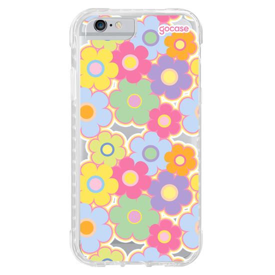 Capinha para celular Groovy Flowers Pattern