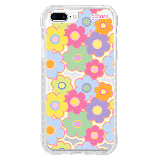 Capinha para celular Groovy Flowers Pattern
