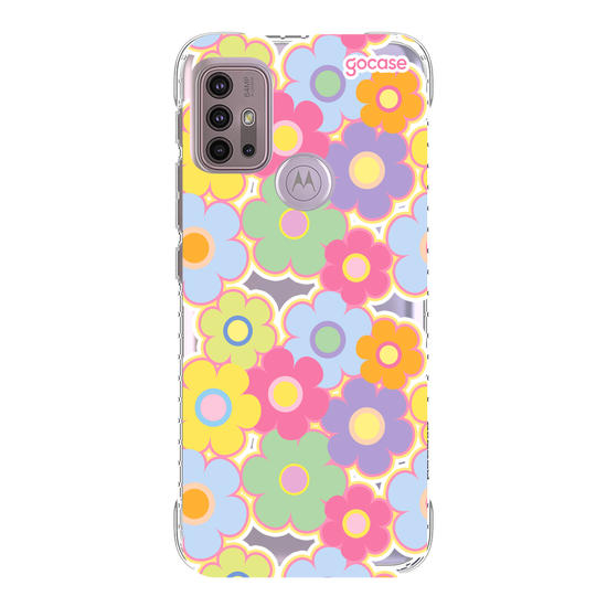 Capinha para celular Groovy Flowers Pattern