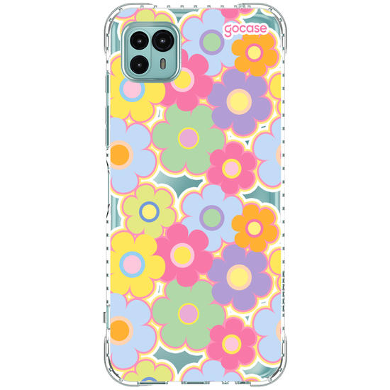 Capinha para celular Groovy Flowers Pattern