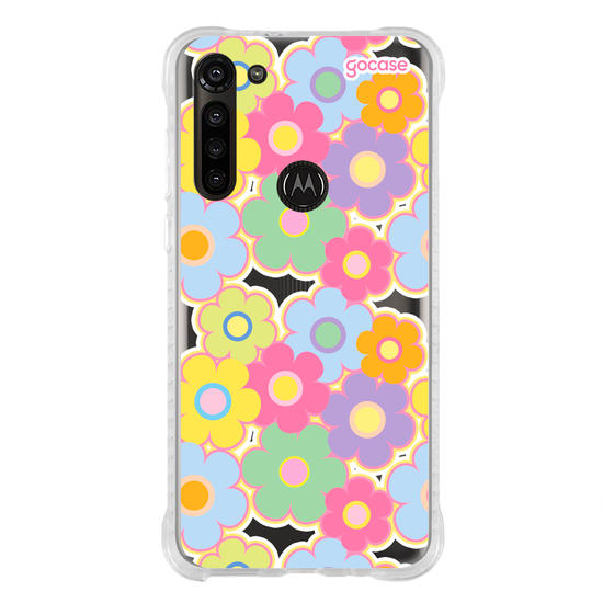 Capinha para celular Groovy Flowers Pattern