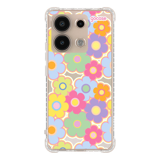 Capinha para celular Groovy Flowers Pattern