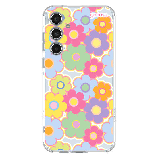Capinha para celular Groovy Flowers Pattern