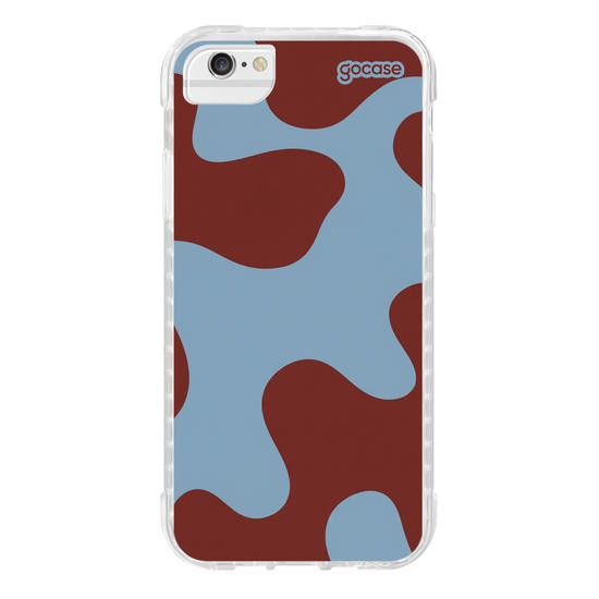 Capinha para celular  Groovy Teracota e Azul