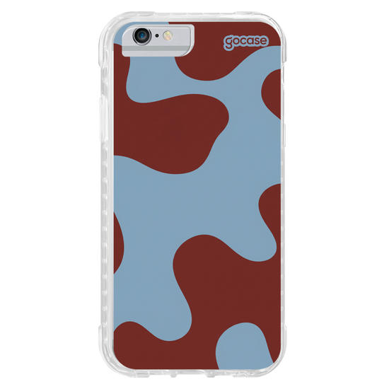 Capinha para celular  Groovy Teracota e Azul