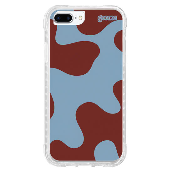 Capinha para celular  Groovy Teracota e Azul