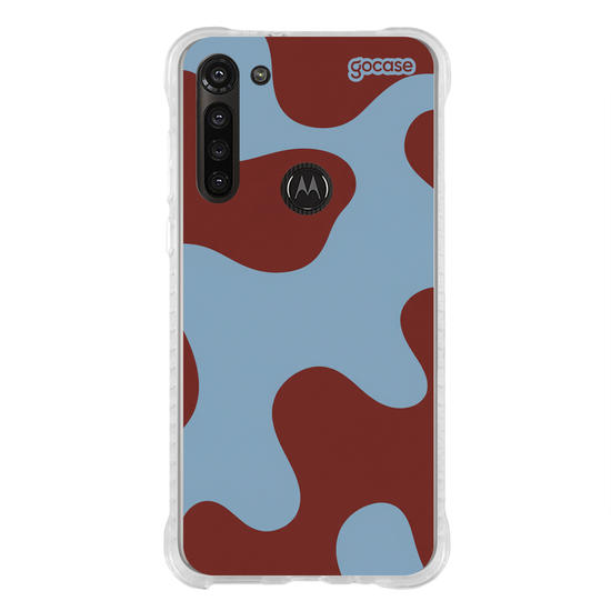 Capinha para celular  Groovy Teracota e Azul