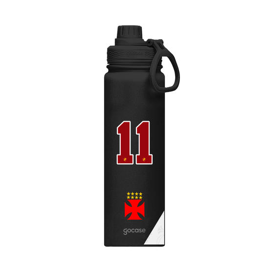 Garrafa Térmica Fresh + Ebook - Vasco - Uniforme 2 2024 Personalizado