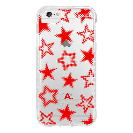 Capinha para celular  Halftone Red Stars