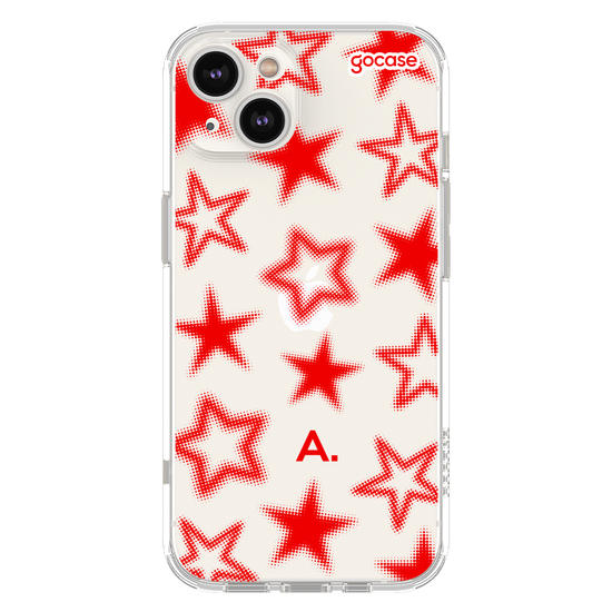  Halftone Red Stars