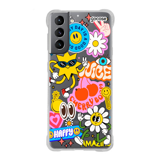Capinha para celular  Happy Groovy