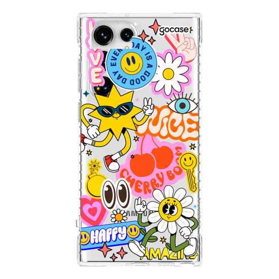 Capinha para celular  Happy Groovy