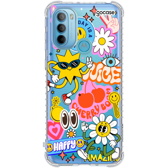 Capinha para celular  Happy Groovy